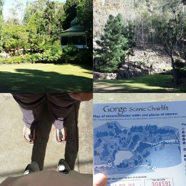 Beautiful Cataract Gorge Reserve (+ toe-to-toe at the chairlift station)